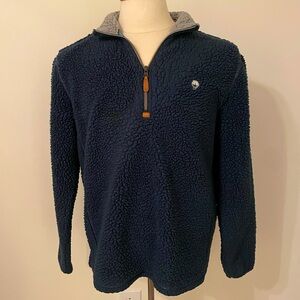 The Southern Shirt Company Navy Quarter-Zip Pullover - Size Medium